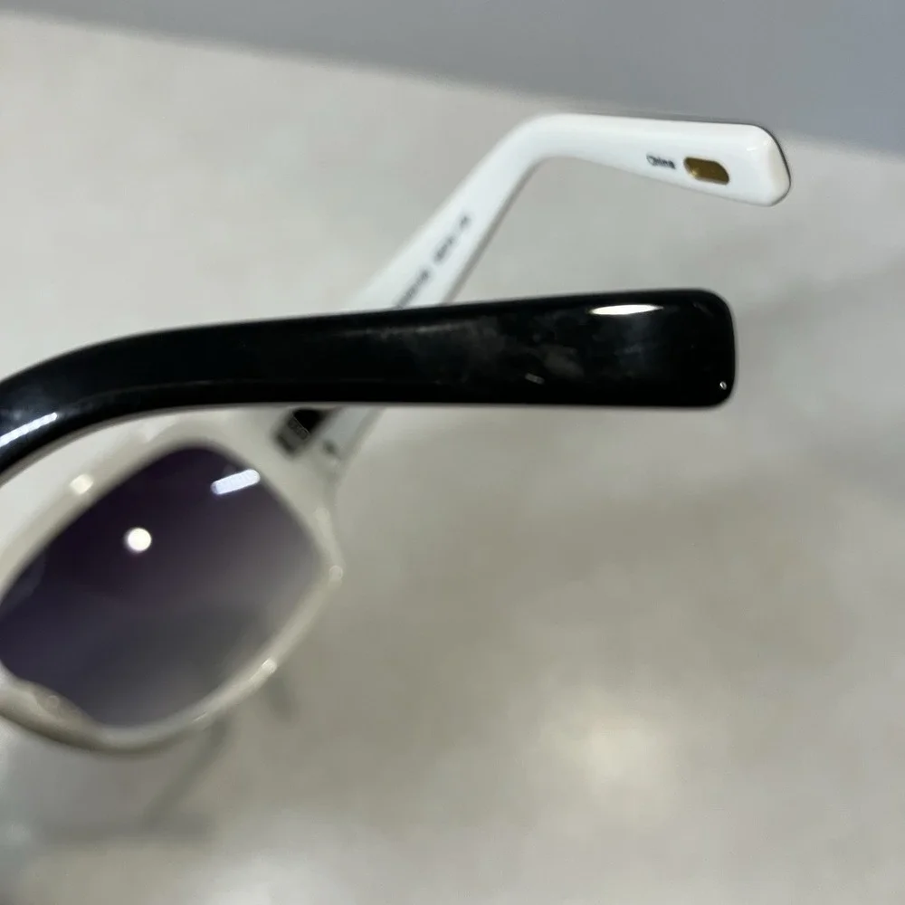 Fossil Women's White Tinted Sunglasses Cat 3 Glamour PS3353 005 60 16-120